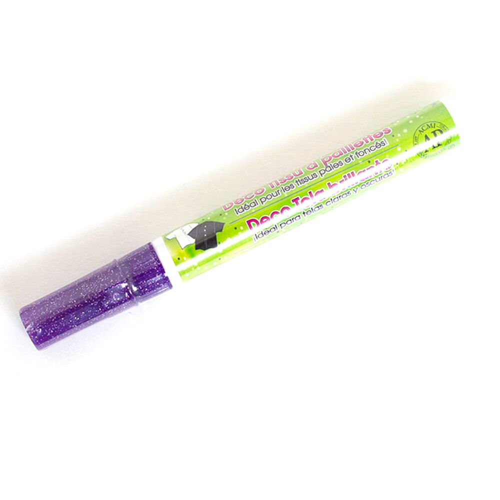 Uchida, Paint Marker, Art & School, DecoFabric, Glitter Paint Pen, Assorted Colors, 687212